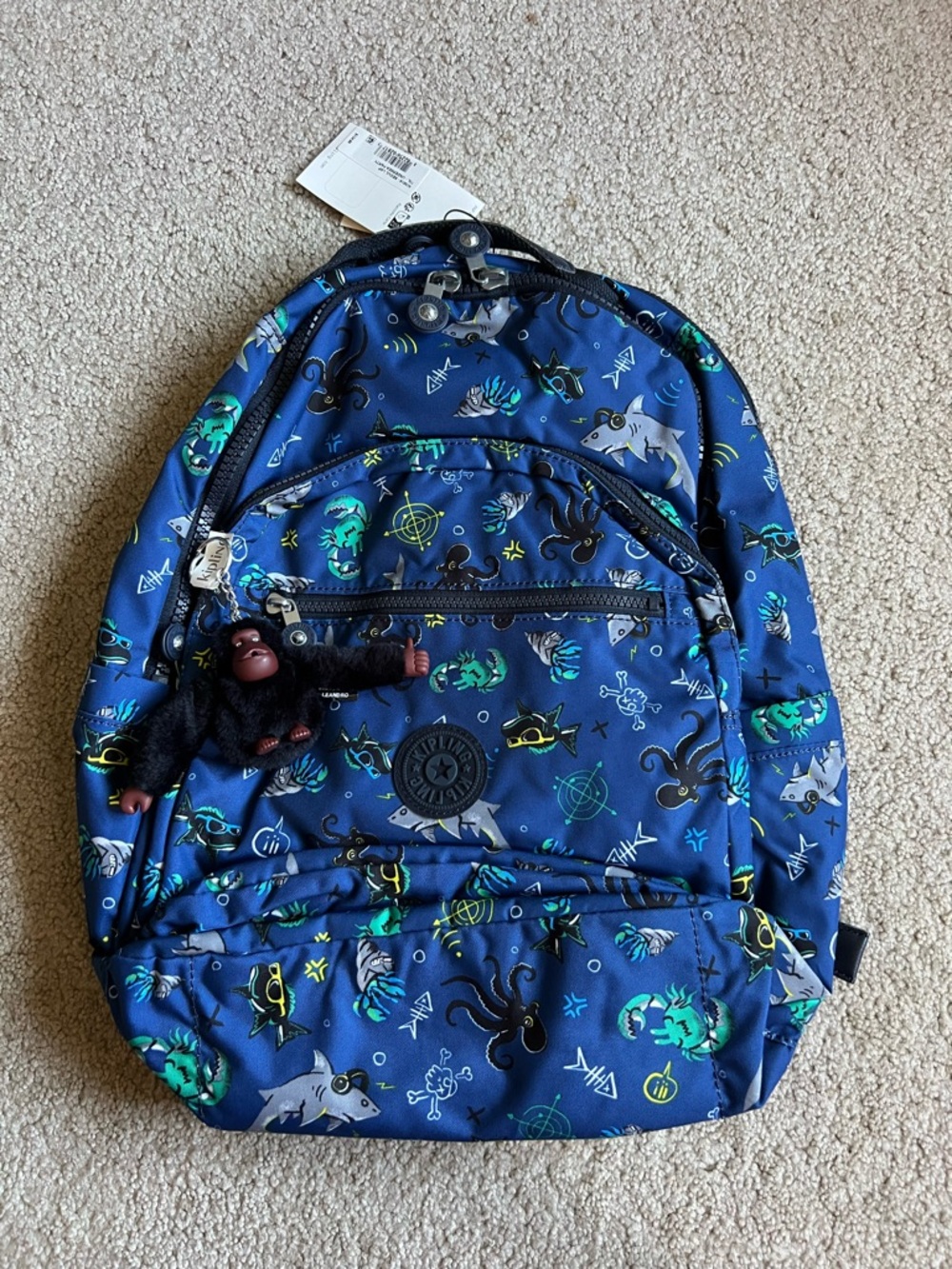 Kipling Seoul undersea party Backpack